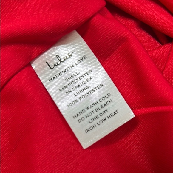 NWT LULUS Red Sleeveless Mini Dress Open Back Size Large - Picture 4 of 12